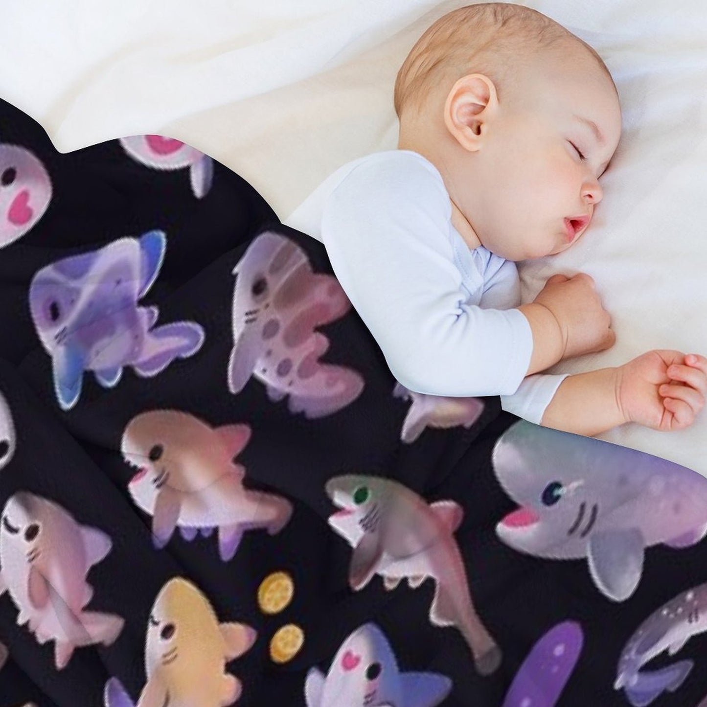Shark Day 2 Throw Blanket