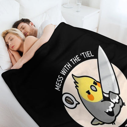 MESS WITH 'TIEL YOU GET THE STEEL Throw Blanket