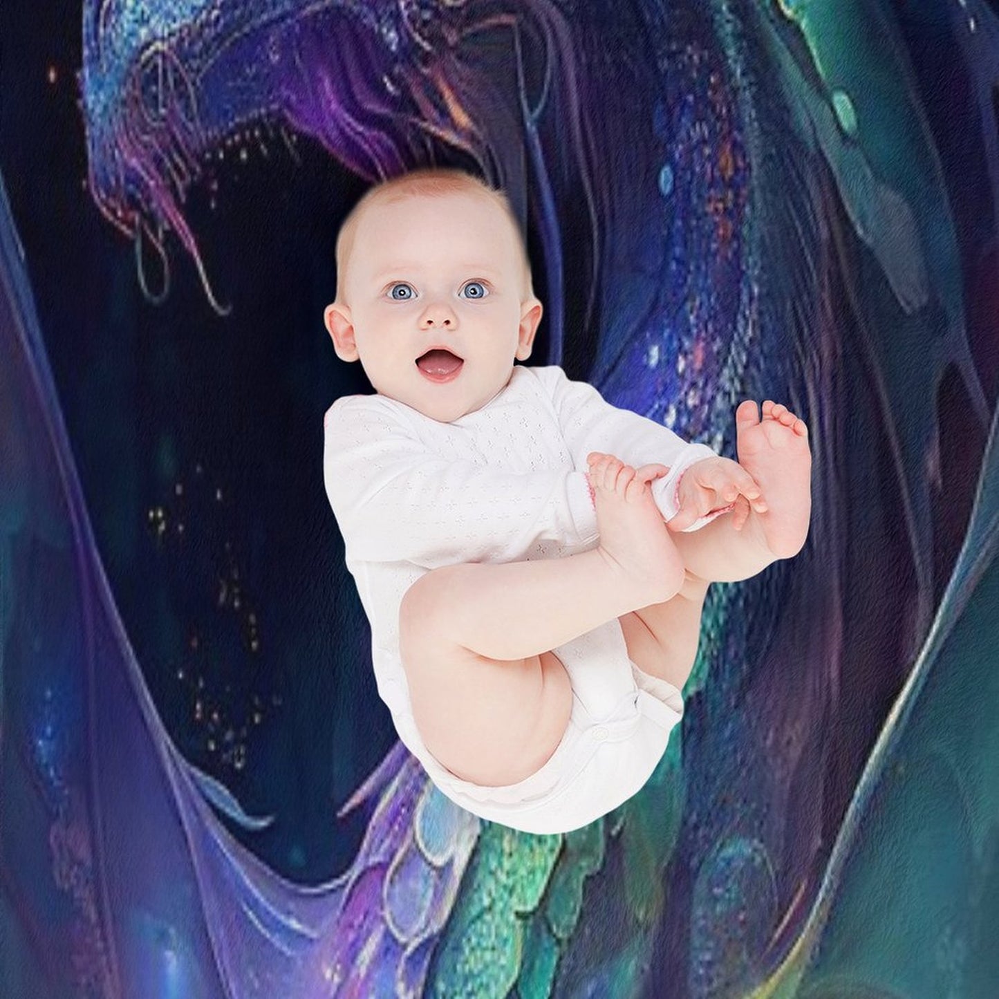 Celestial Dragon Throw Blanket