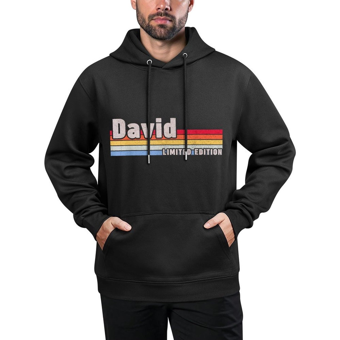 David Gift Name Personalized Birthday Funny Christmas Shape Retention Hoodie