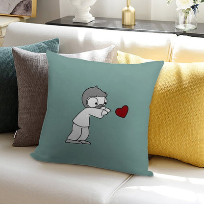 John Hearts Soft Washable Throw Pillow