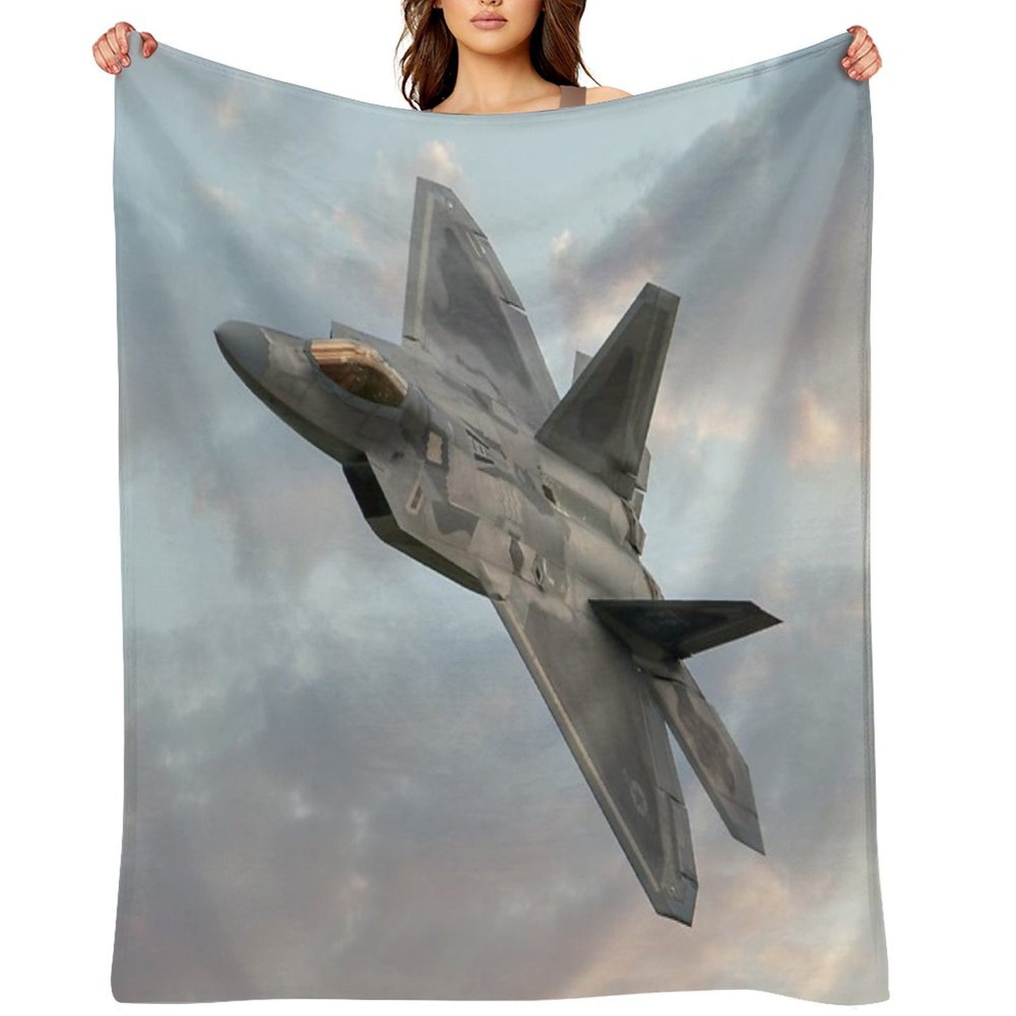 F22 Raptor Throw Blanket