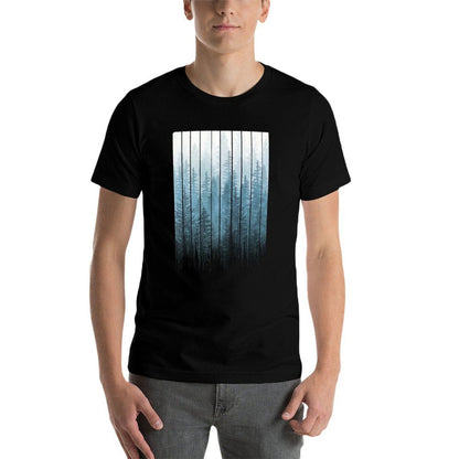 Grunge Dripping Turquoise Misty Forest  Durable T-Shirt