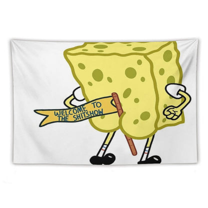 Welcome to The Shitshow Spongebob Squarepants Tapestry