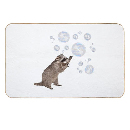 Bubbles The Raccoon Bath Mat