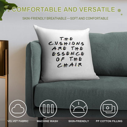 The Cushions Are The Essence Of The Chair Soft Anti-Pilling Throw Pillow