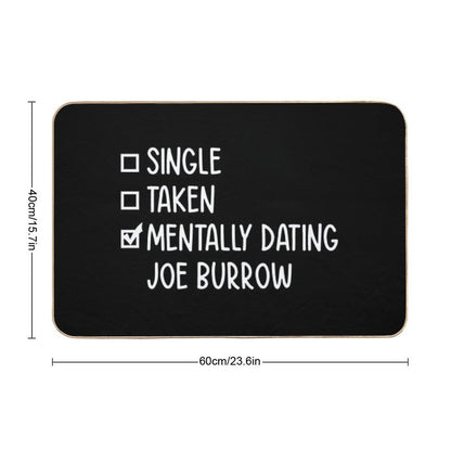 Mentally Dating Joe Burrow #2 Bath Mat