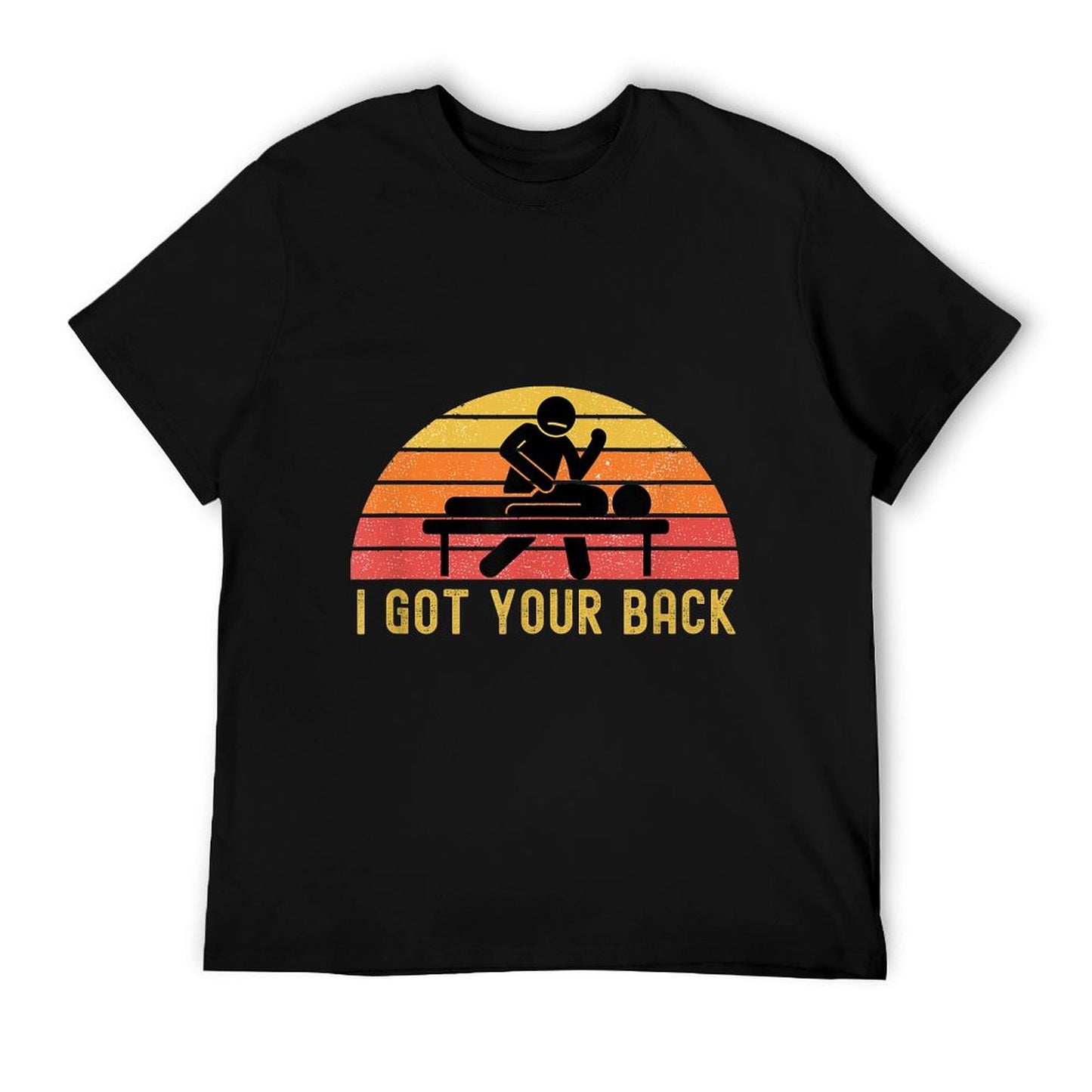 Massage Therapist I Got Your Back Massage Vintage Retro Gift T-Shirt