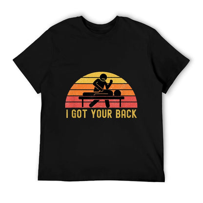 Massage Therapist I Got Your Back Massage Vintage Retro Gift T-Shirt