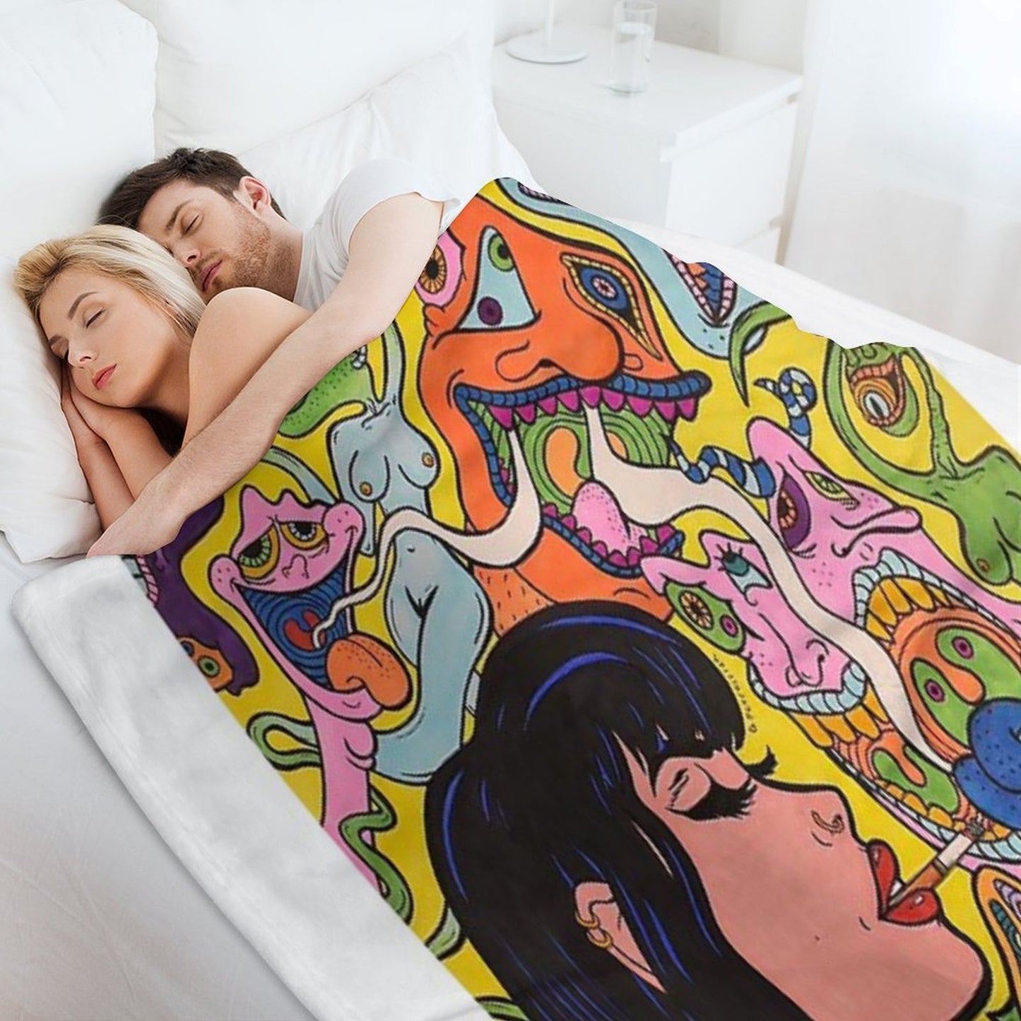 Trip Within My Mind Throw Blanket