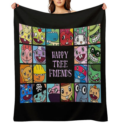 Happy Tree Friends Throw Blanket