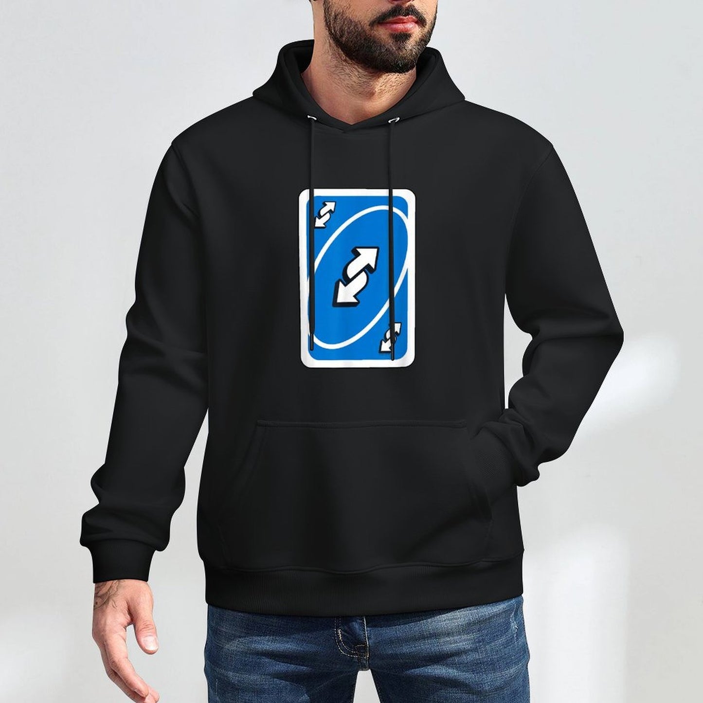 UNO - Blue Reverse Customizable Surface Hoodie