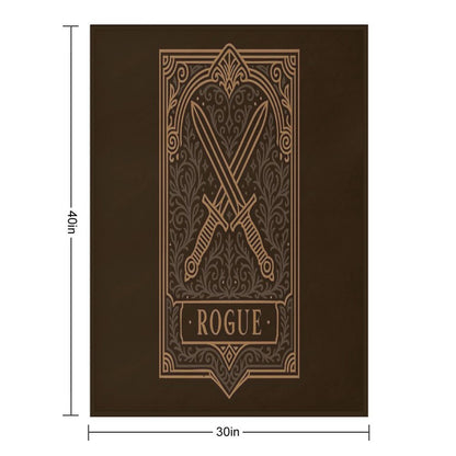 Rogue Emblem Tabletop TTRPG Character Classes Throw Blanket