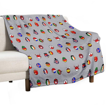 Countryballs Pack Throw Blanket
