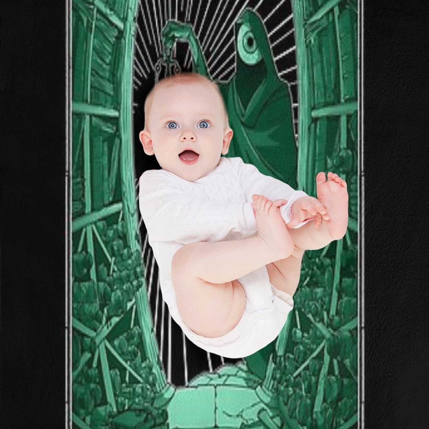 The Eye Tarotesque (Dark) Throw Blanket