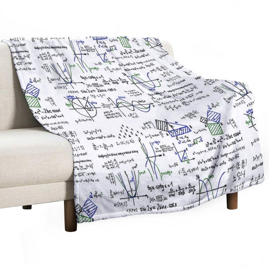 Mathematics Formulas And Numbers Throw Blanket