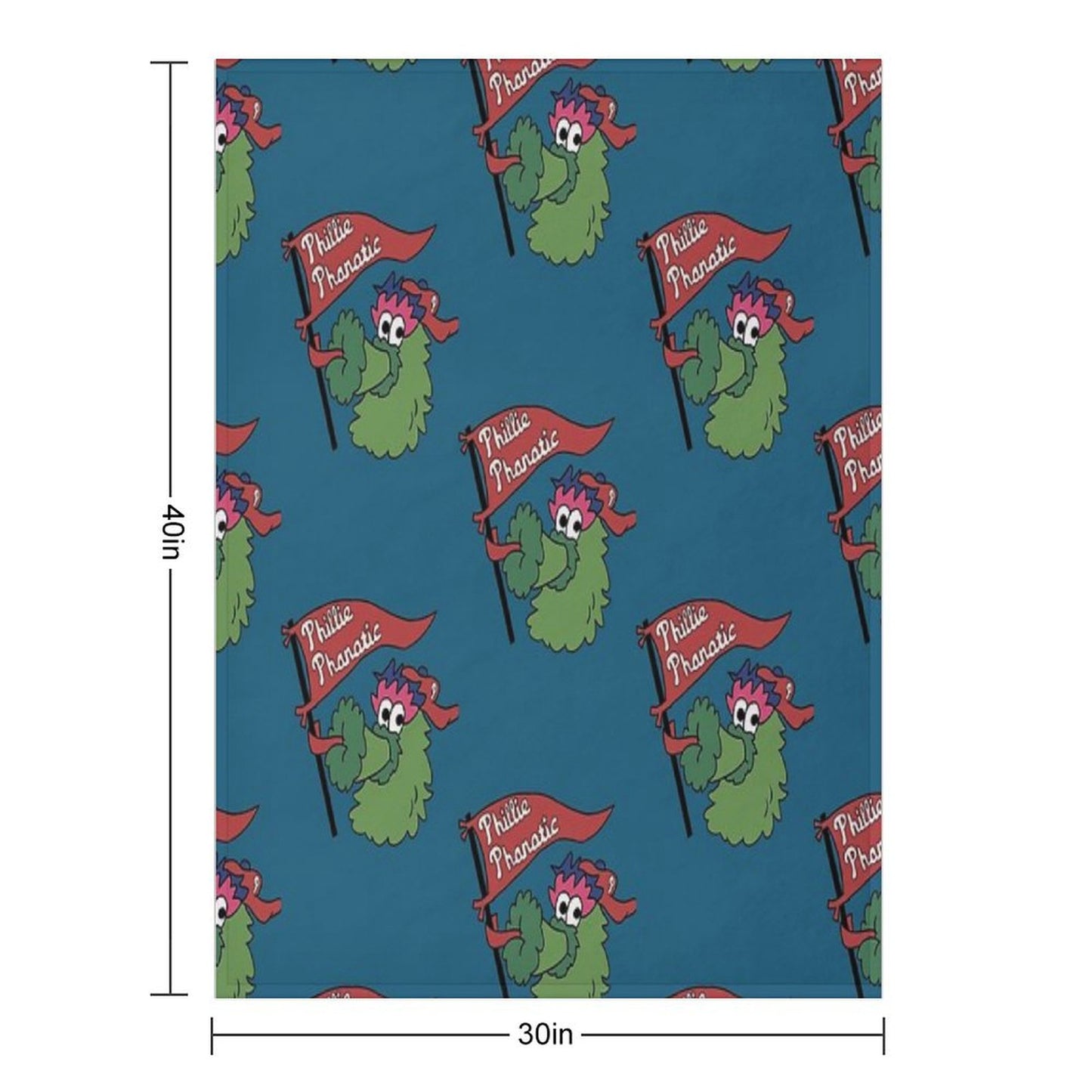 Phillie Phanatic Throw Blanket