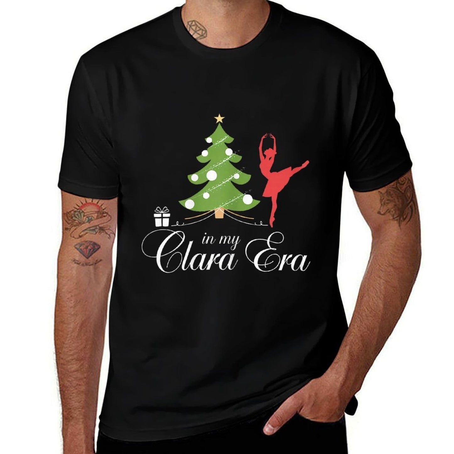 In My Clara Era Nutcracker Holiday Christmas Xmas Pajama  Trendy Pattern T-Shirt