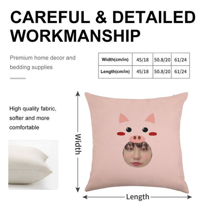 Dwaekki Changbin Linen Throw Pillow Cover