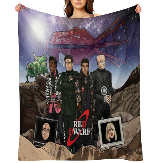 Red Dwarf Throw Blanket