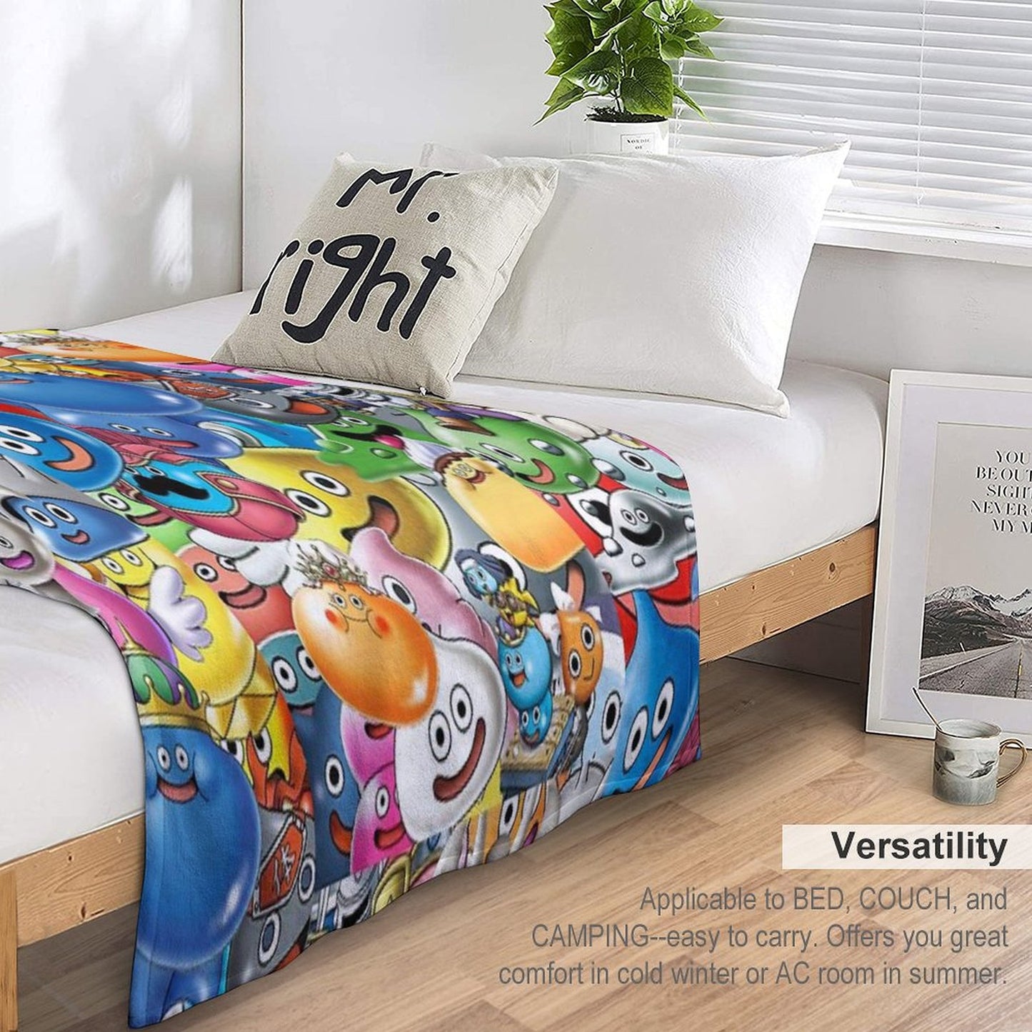 Dragon Quest Slimes Throw Blanket