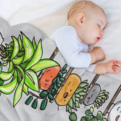 Plant Buddies All Around Throw Blanket