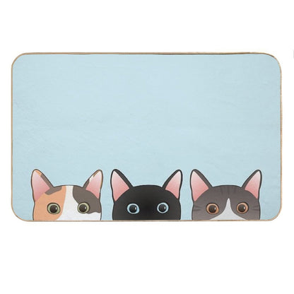 Peeking Cats Bath Mat
