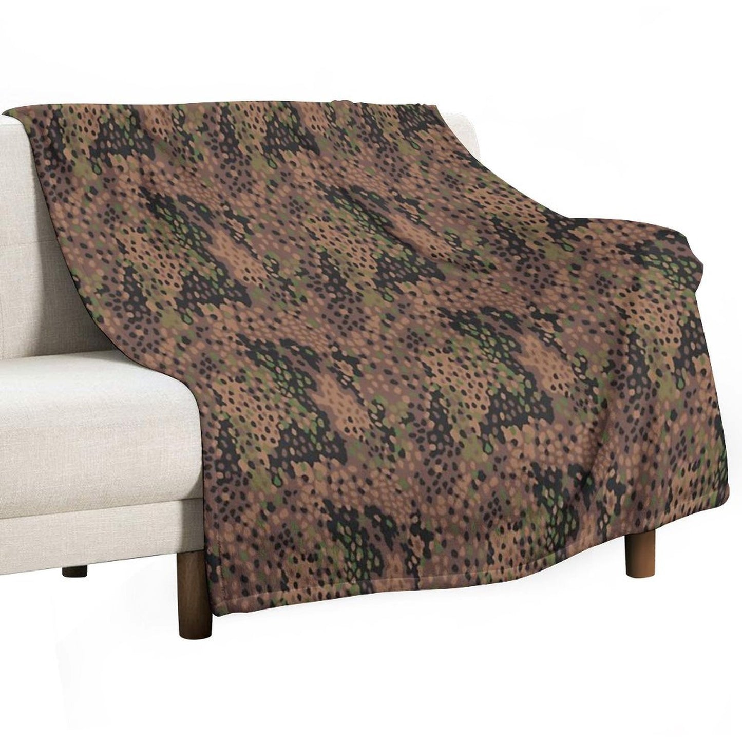 M44 Pea Dot Camo Throw Blanket