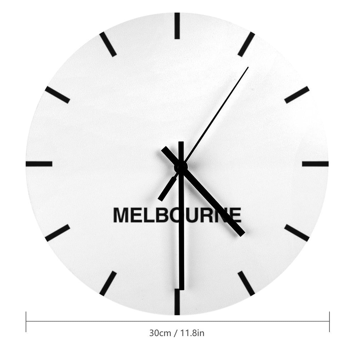 Melbourne Time Zone Newsroom Wall Clock