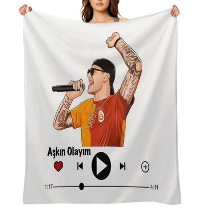 Mauro Icardi Aşkın Olayım Music Player Throw Blanket