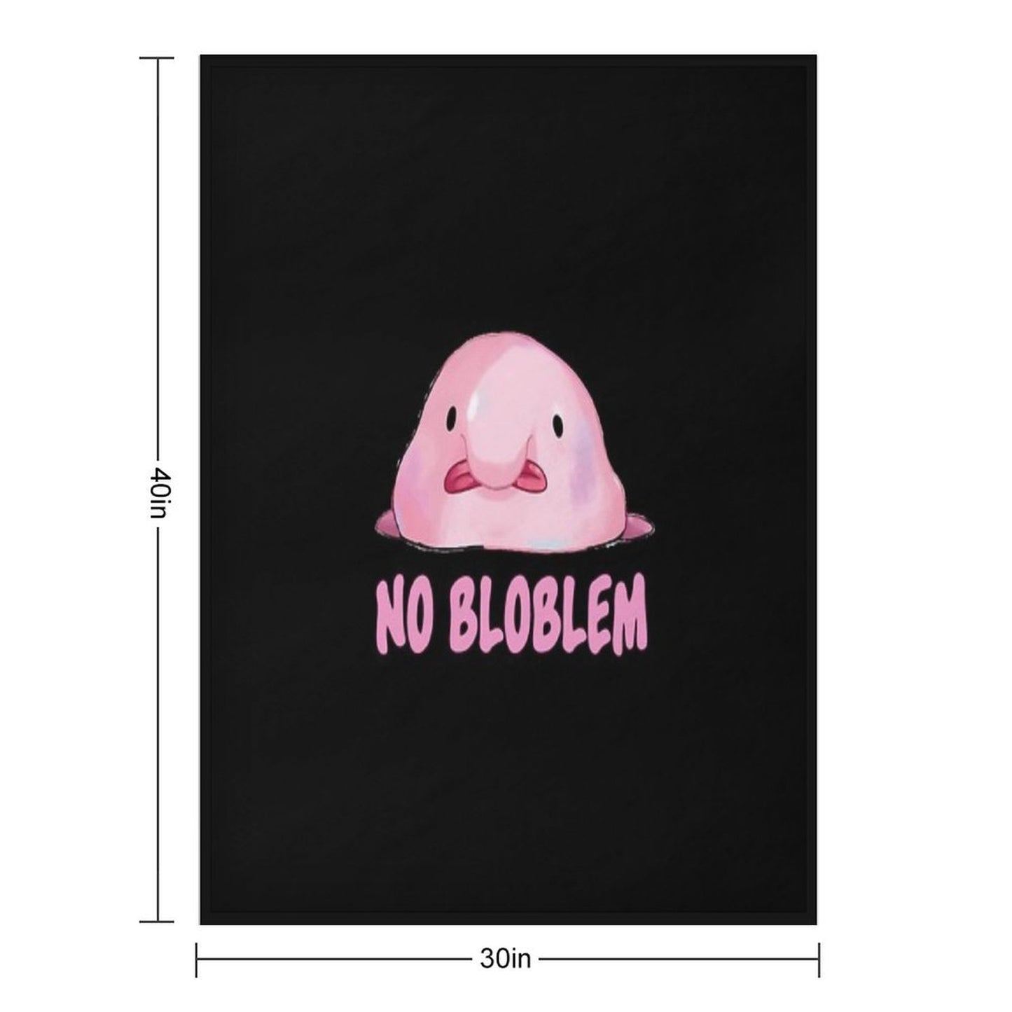 Blobfish Throw Blanket