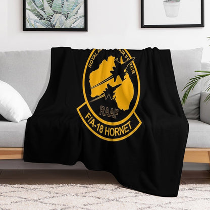 FA-18 Hornet - Royal Australian Air Force Throw Blanket