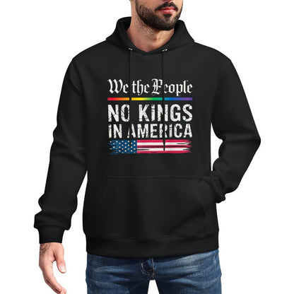 No Kings In America We The People Machine Washable Hoodie