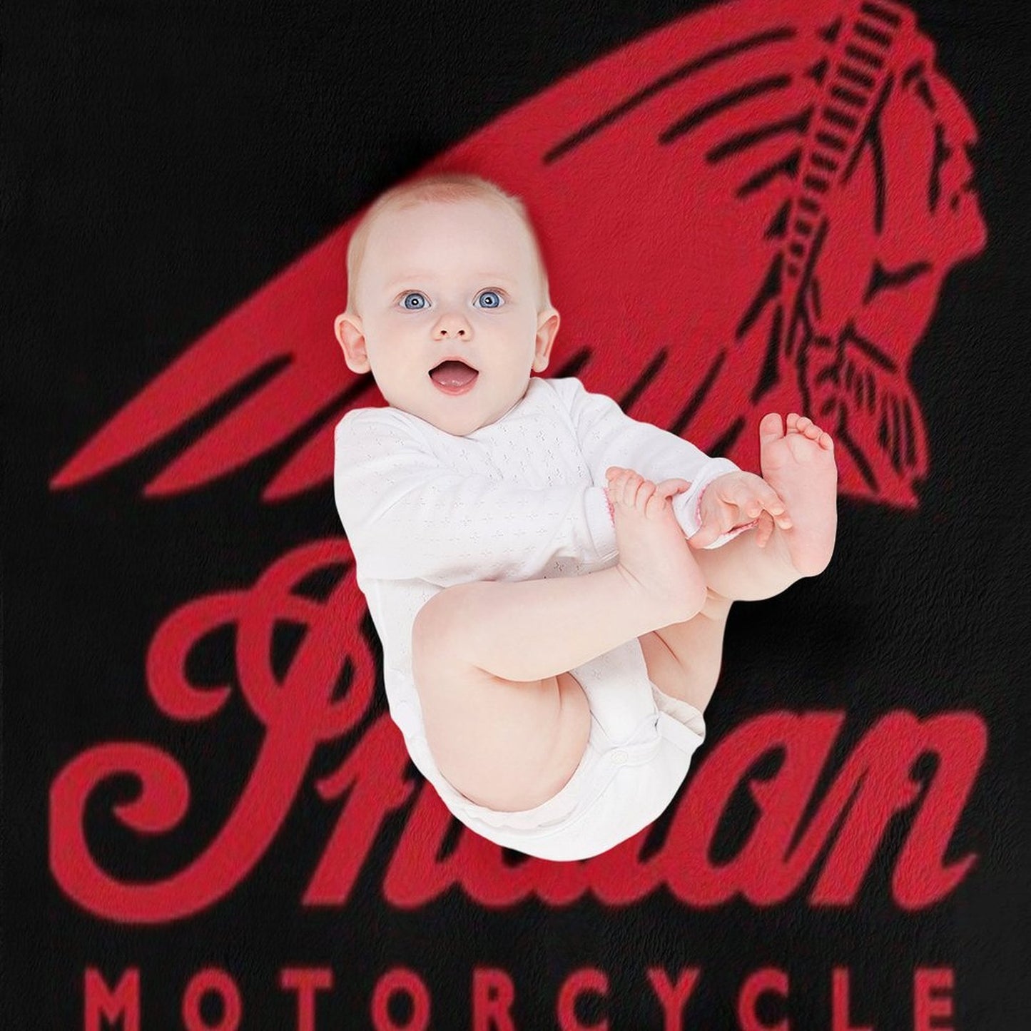 Indians Motorcycles Logo Active Throw Blanket