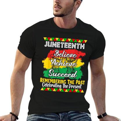 Juneteenth Is My Independence Day Black Pride  Heathered Texture T-Shirt