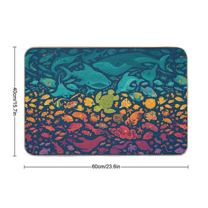Aquatic Spectrum 2  Anti-Trip Bath Mat