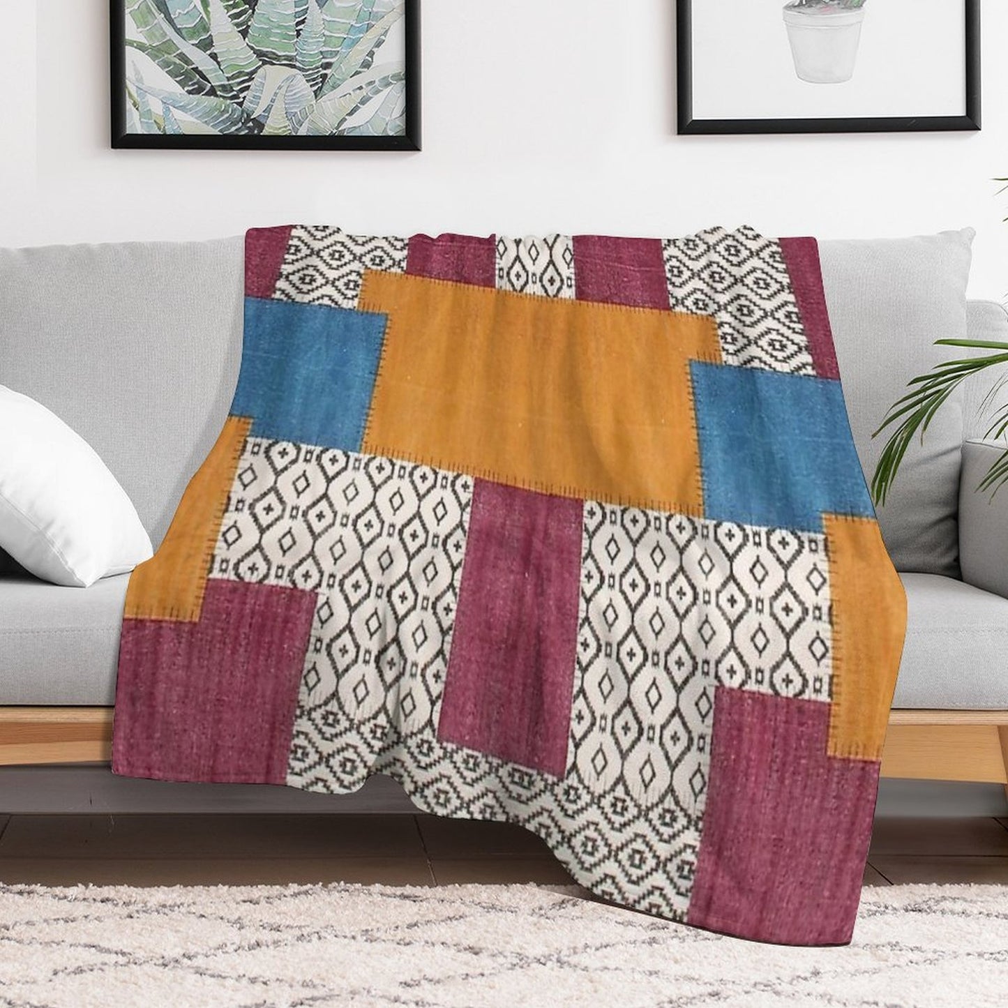 Heritage Abstract Design Throw Blanket