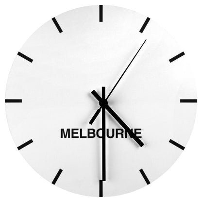 Melbourne Time Zone Newsroom Wall Clock
