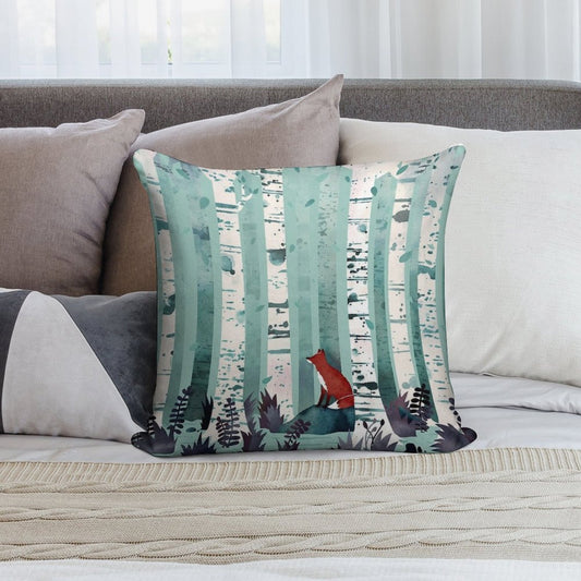 The Birches Soft Home Decor Throw Pillow