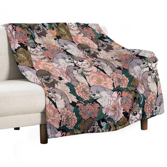 Because Otter Throw Blanket