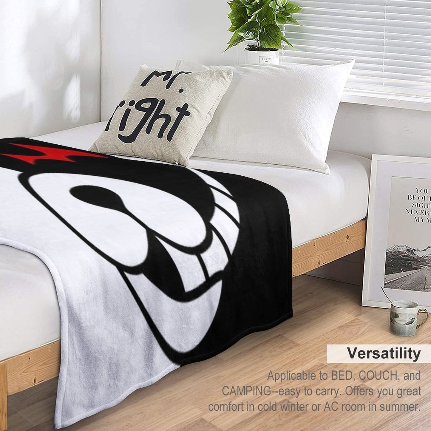 Monokuma Throw Blanket