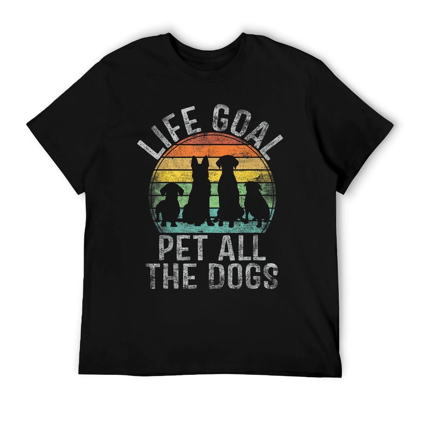 Life Goal Pet All The Dogs Shirt For Women Kids Funny Dog T-Shirt