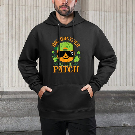 Big Brother Pumpkin Patch Matching Family Boys Halloween Customizable Surface Hoodie
