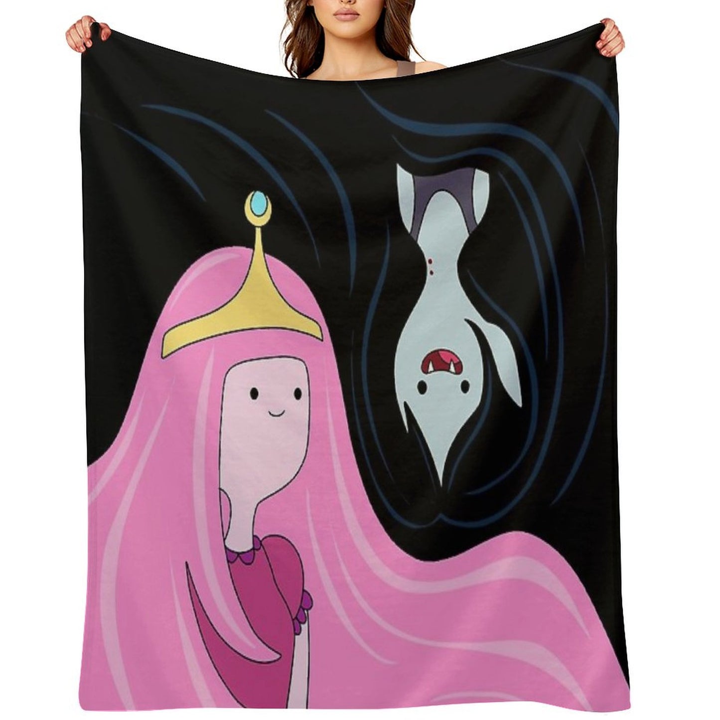 Princess Bubblegum And Marceline Throw Blanket