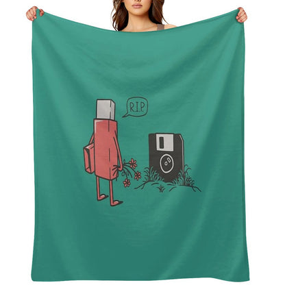 RIP Floppy Throw Blanket