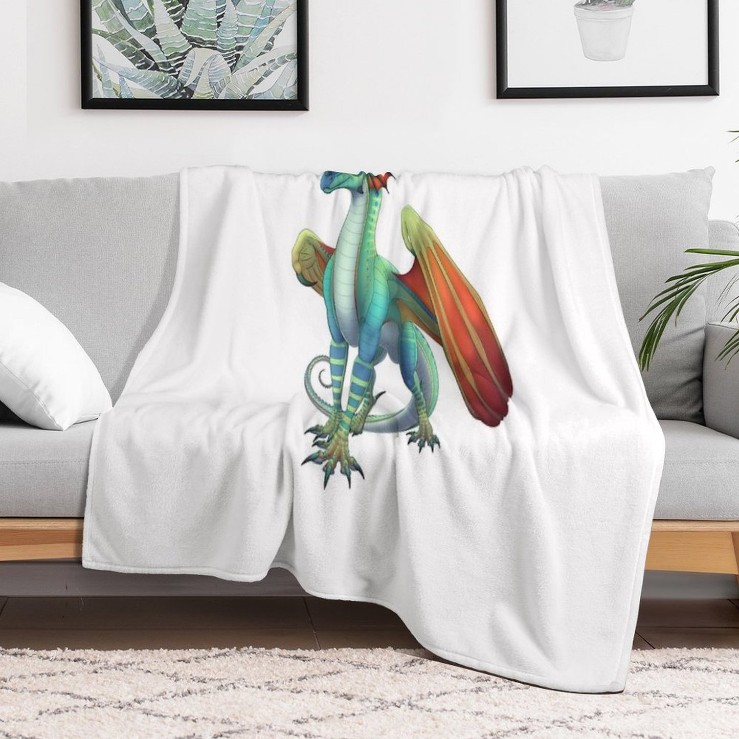 Glory The RainWing Throw Blanket