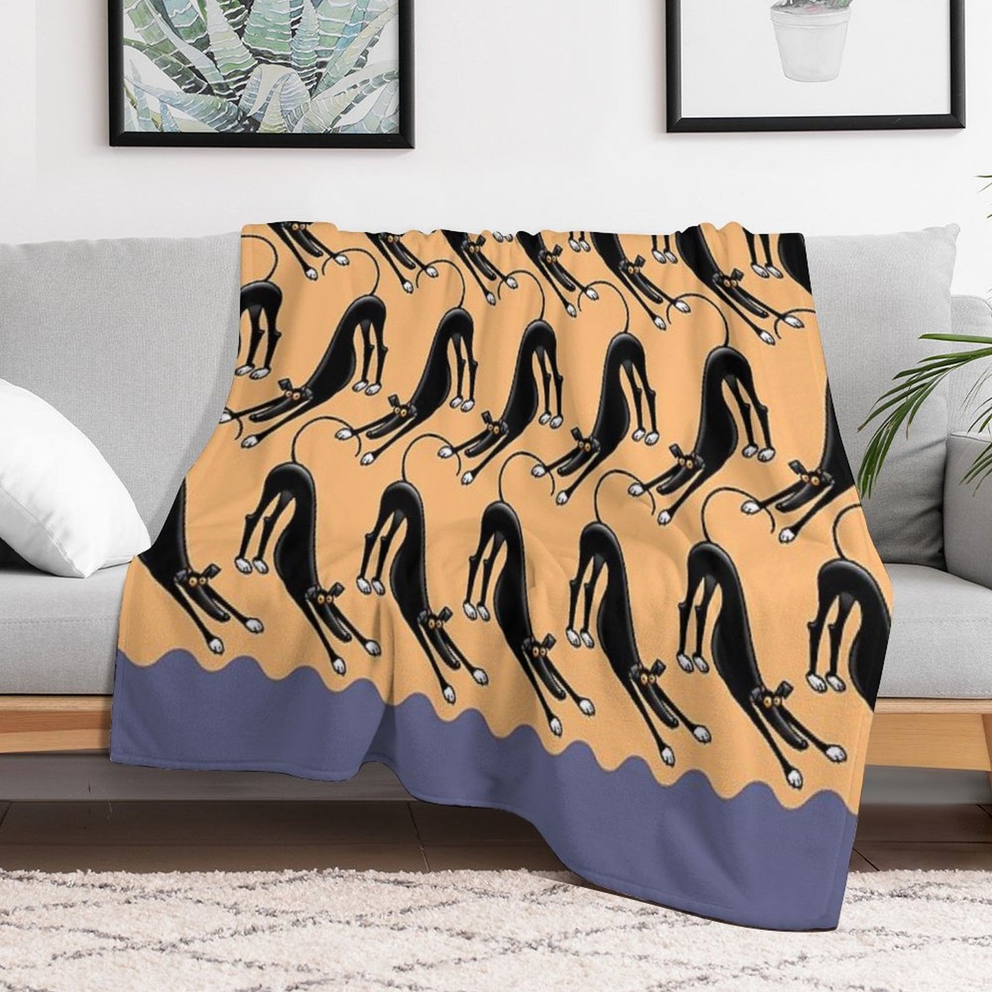 Bowdown Pattern Throw Blanket