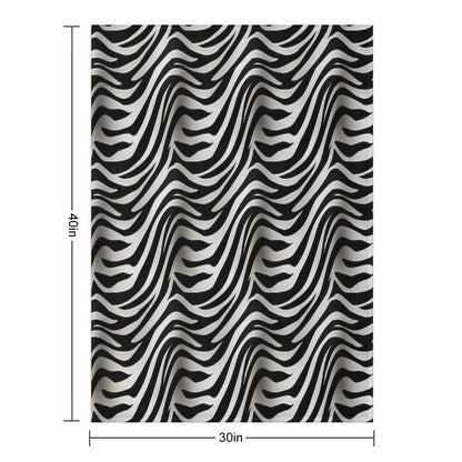 Unique Zebra Skin Pattern Throw Blanket