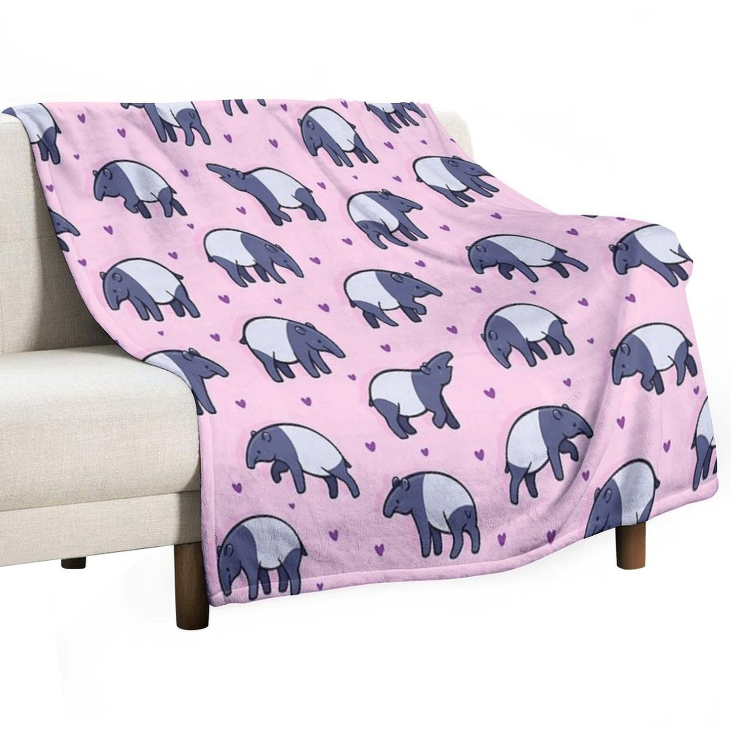 Tiny Tapirs Throw Blanket