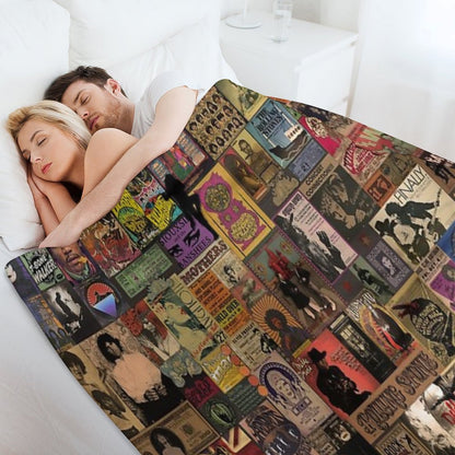 Rock N' Roll Stories II Throw Blanket